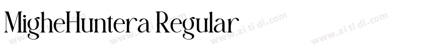 MigheHuntera Regular字体转换